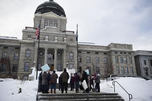 Protesters gather on Capitol steps against Electoral College