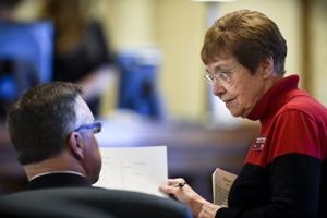 Retired state worker takes care of Senate business at session