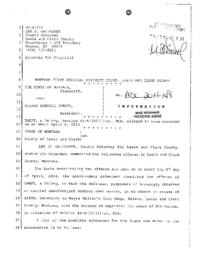 Man gets 8 years for role in Helena coin theft - Helena Independent Record