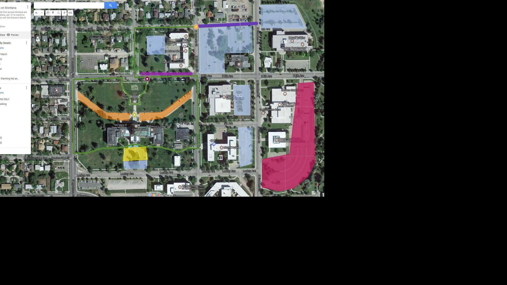 Map: Women’s March on Montana