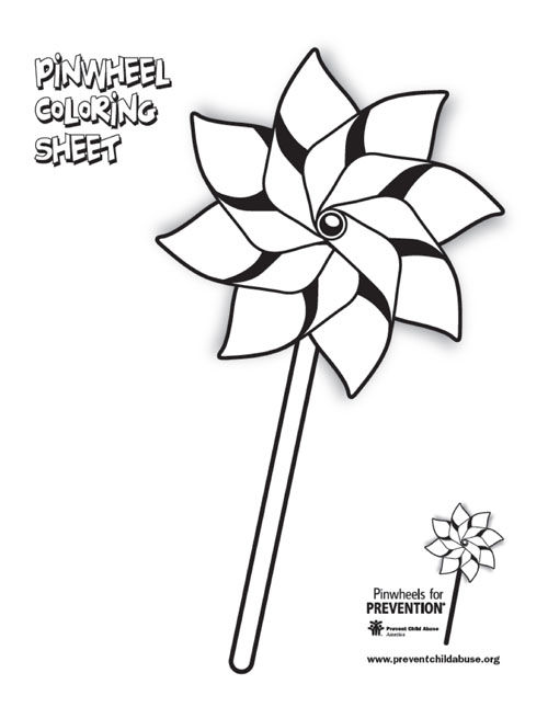 Pinwheel Coloring Contest