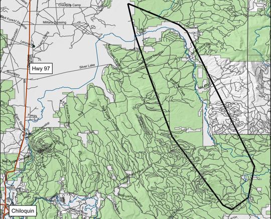 Area of known wolf activity — OR-25