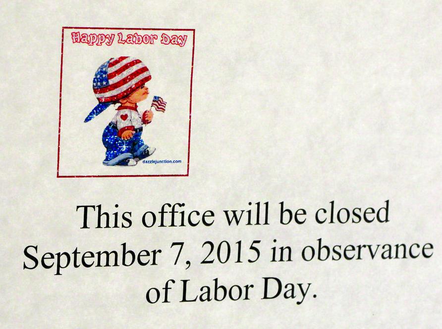Closings For Labor Day Announced News