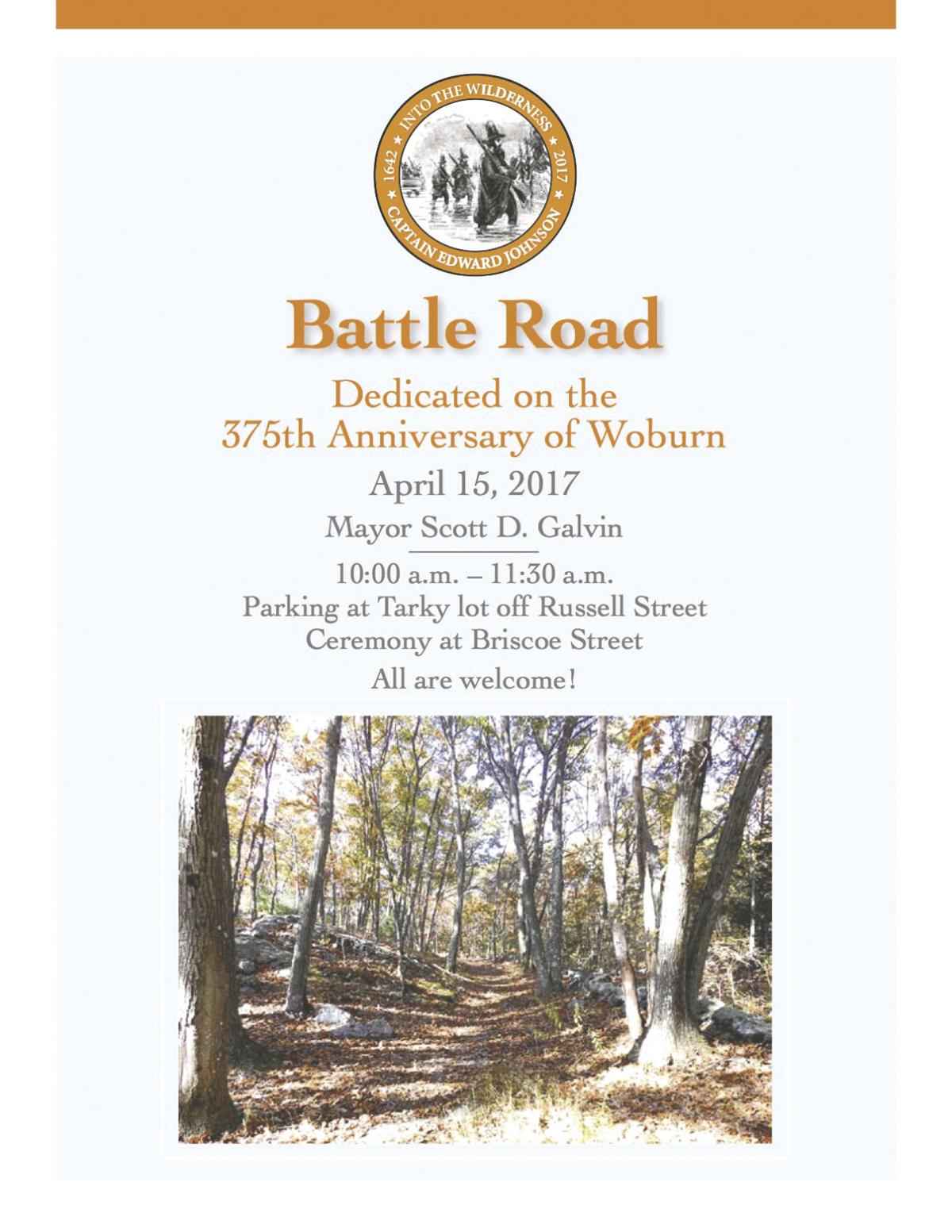 Battle Road event is this Saturday Woburn