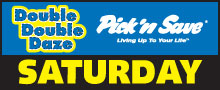 Pick 'n Save Double Double Daze 2.9.12 Homepage Promo 220x90