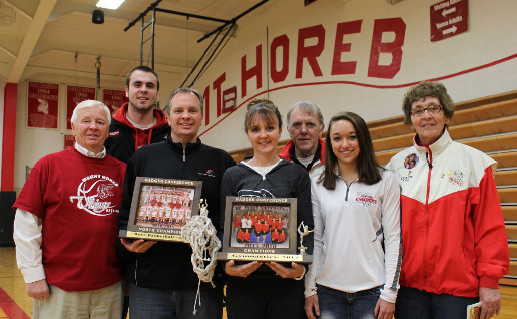 Jason Galloway Mount Horeb coaches Martha Koller Faust, Todd Nesheim