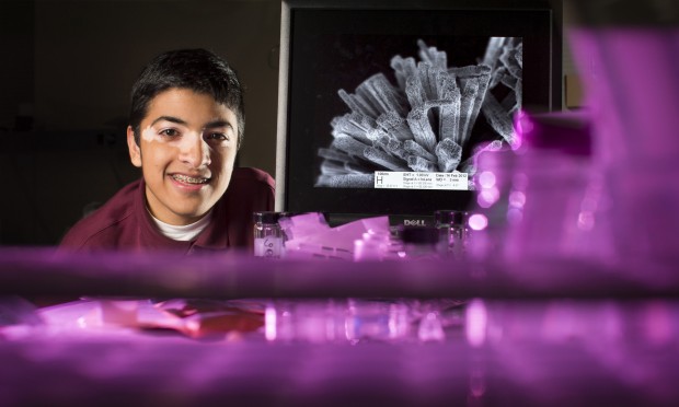 High school student and chemistry researcher Sohil Shah. Photo by Andy Manis, Wisconsin State Journal