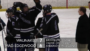 Boys hockey highlights: Waunakee at Edgewood