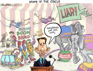 Hands Cartoon: State of the circus