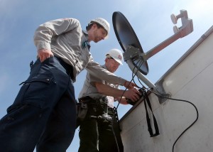sky s the limit for satellite tv service company wsj dish network technician