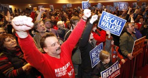 Photos: Recall petition delivery and party