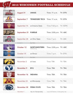 Wisconsin Badgers basketball schedule