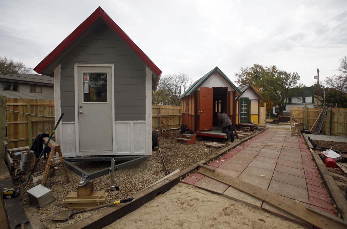 Occupy Madison's village of tiny houses for the homeless officially
