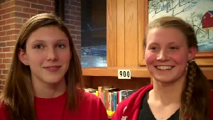 Aja Van Hout and Ivy Martin on Wisconsin