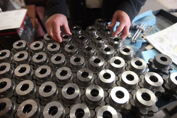 Components made for the tool house inc of new berlin are readied for