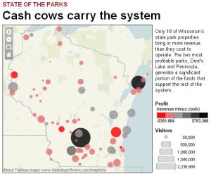 Interactive map: Wisconsin's most profitable state parks