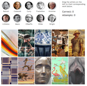 Interactive: Wisconsin art to artist matching game