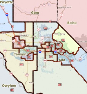 Canyon redistricting map