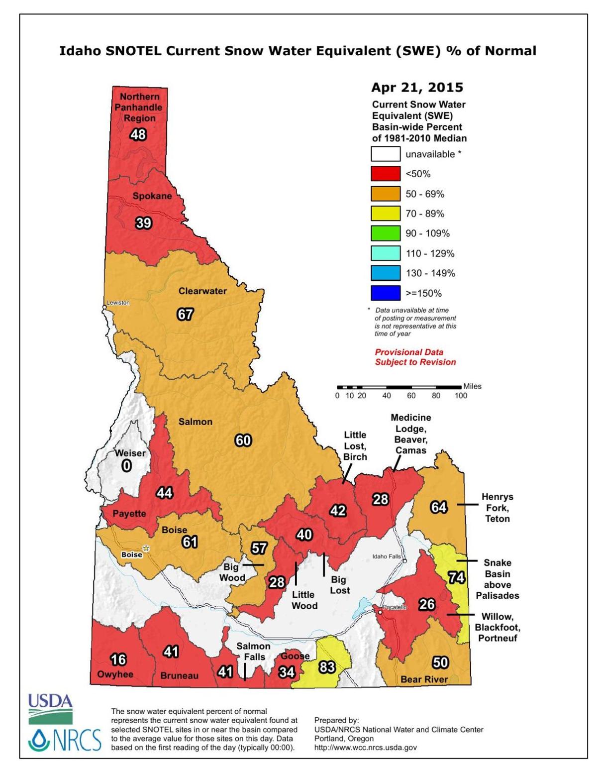 Snotel Oregon Map - wnn874r