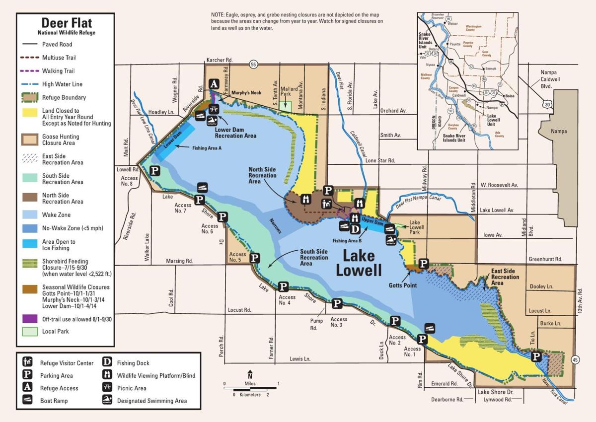 Lake Lowell open for boating with additional nowake zones Members