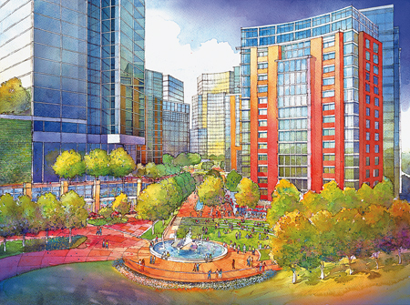 tysons capital corner plan insidenova construction rendering redevelopment depicts proposed advanced mixed being artist used
