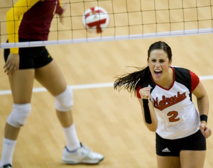 NU volleyball team rallies to beat No. 10 Minnesota Latest Husker News