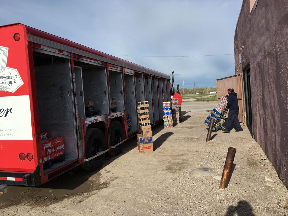 Beer stores unload