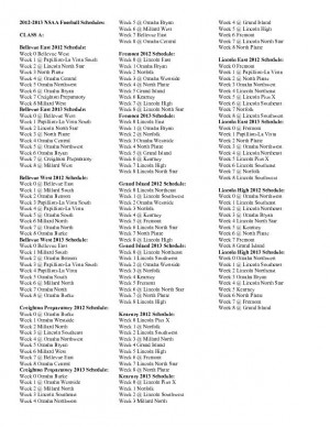 football schedules nsaa releases future