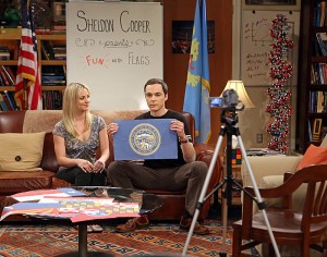 GZO: 'The Big Bang Theory' flies Nebraska flag