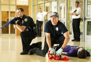 Police and fire test communication with school shooting drill