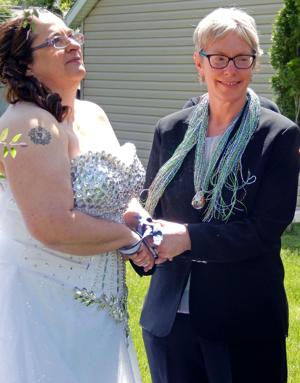 Same-sex couple celebrates milestone with wedding