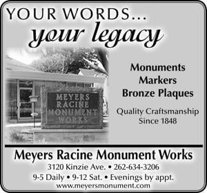 Meyers Racine Monument Works