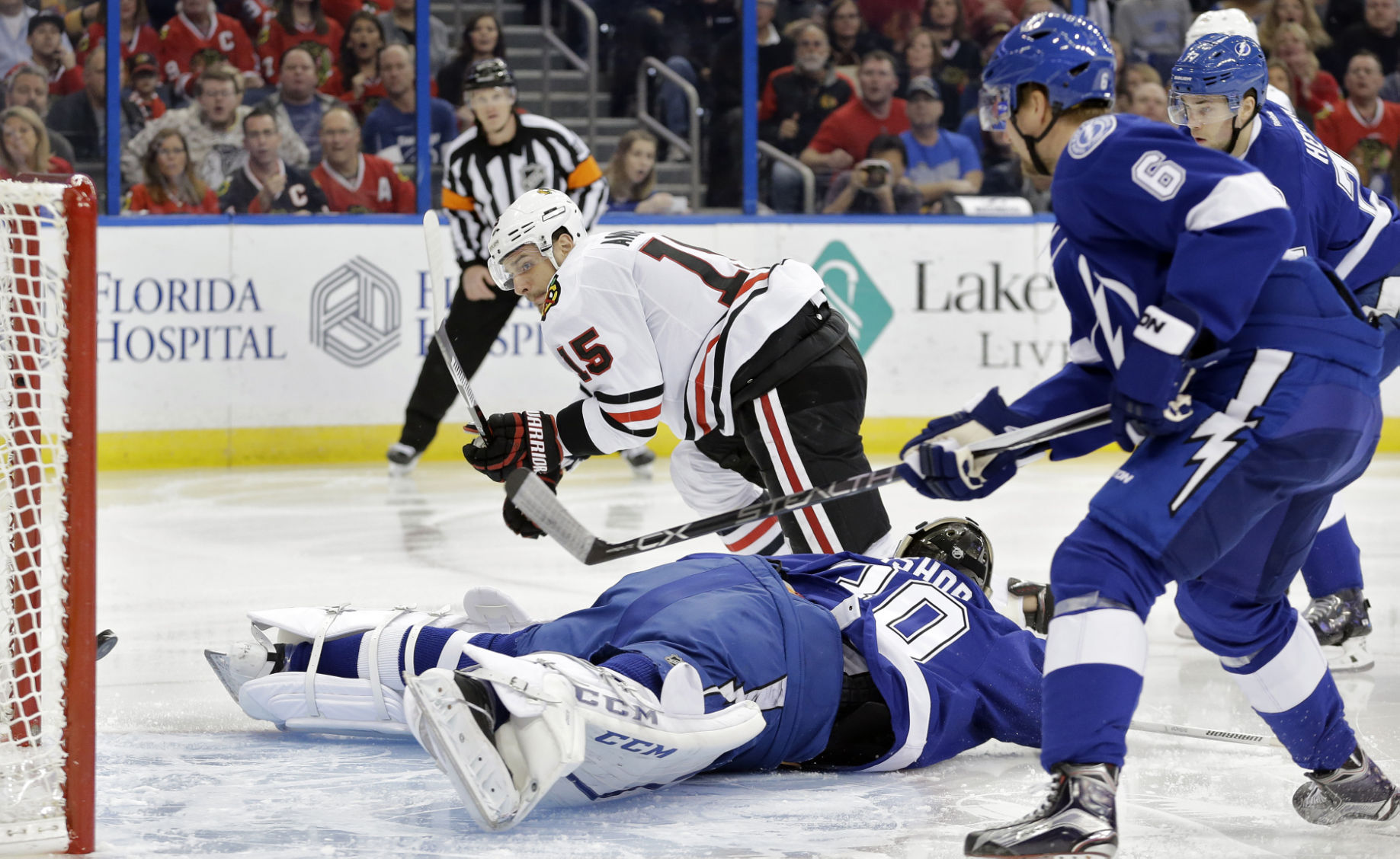 Blackhawks left wing Panik to sit out after oversleeping
