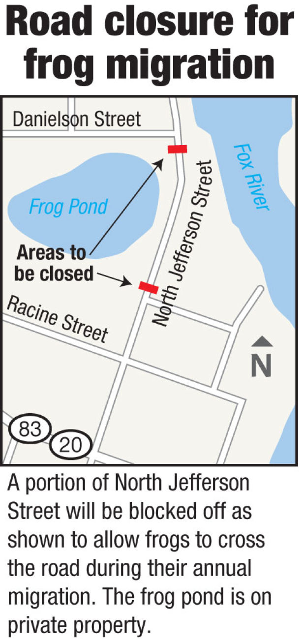 Night of 1,000 frogs? Village of Waterford plans to close road for