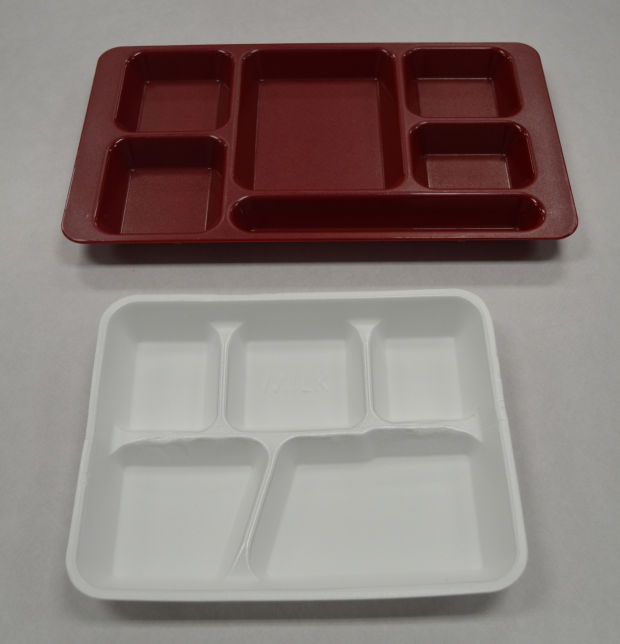 Student project means foam lunch trays being replaced by reusable