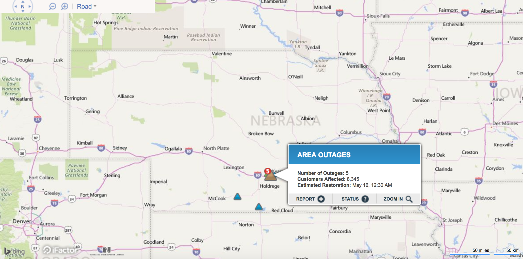 NPPD Reporting Over 8 000 Kearney area Customers Without Power Local 