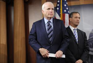 Linked by signature law, McCain and Feingold fight big-money fire with ... big-money fire