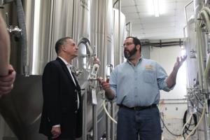 Senate candidate makes stop at BRF brewery