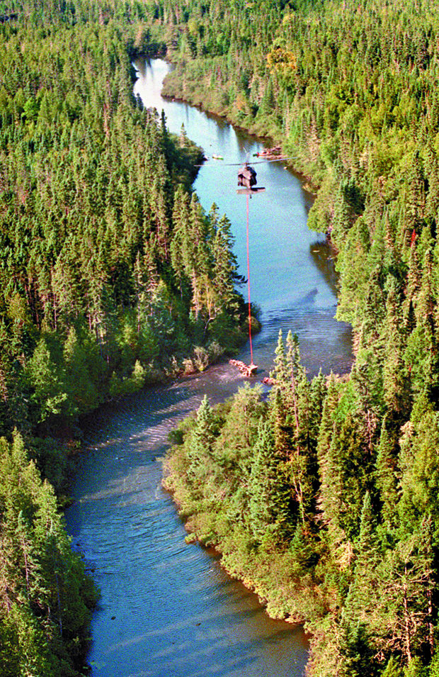 Winter had a grip on Brule River for opening day