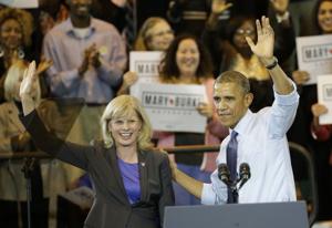 Obama rallies Democrats for Burke