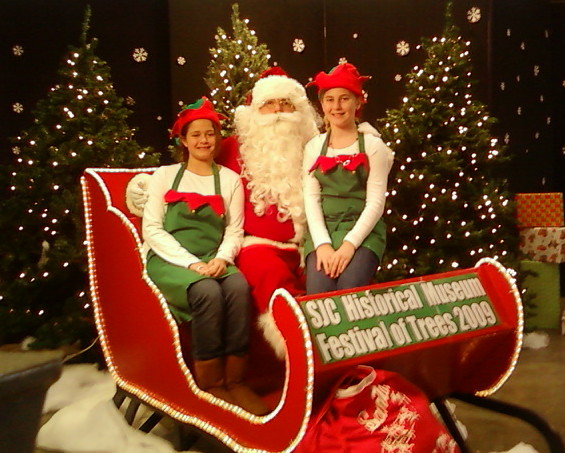 Santa with his Helpers
