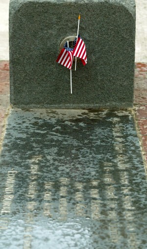 All Veterans Plaza's poetry stones honor our veterans