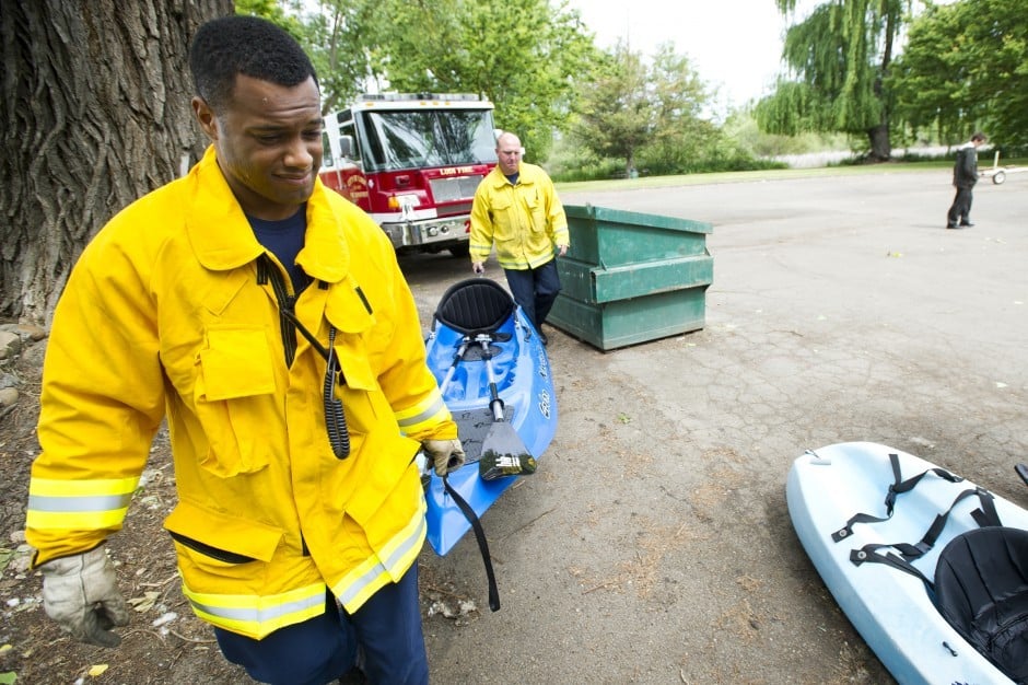 Fire department gives trucks annual checkups at Lodi Lake
