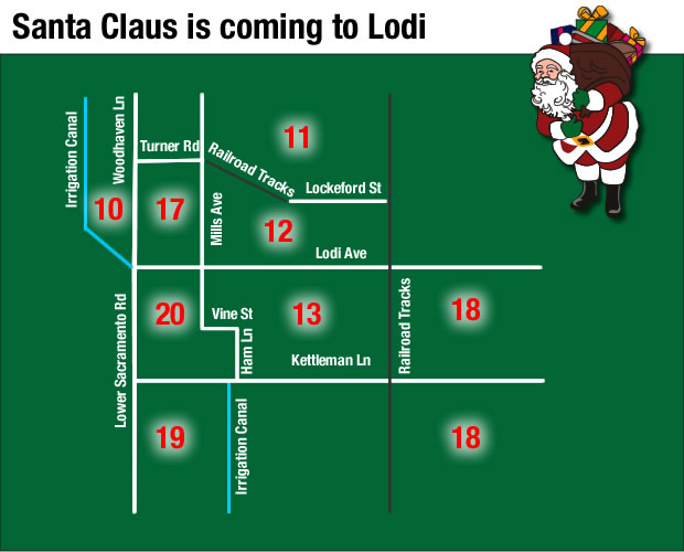 Santa Claus is coming to Lodi