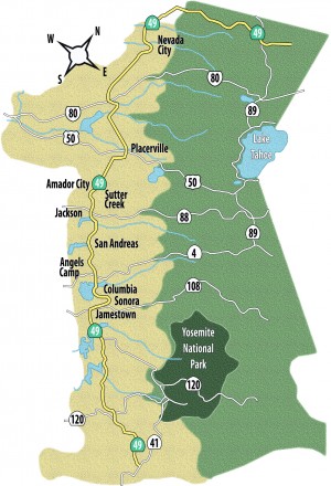 Highway 49 and its holiday destinations