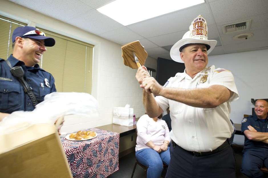 Lodi firefighters wish outgoing chief Kevin Donnelly good luck