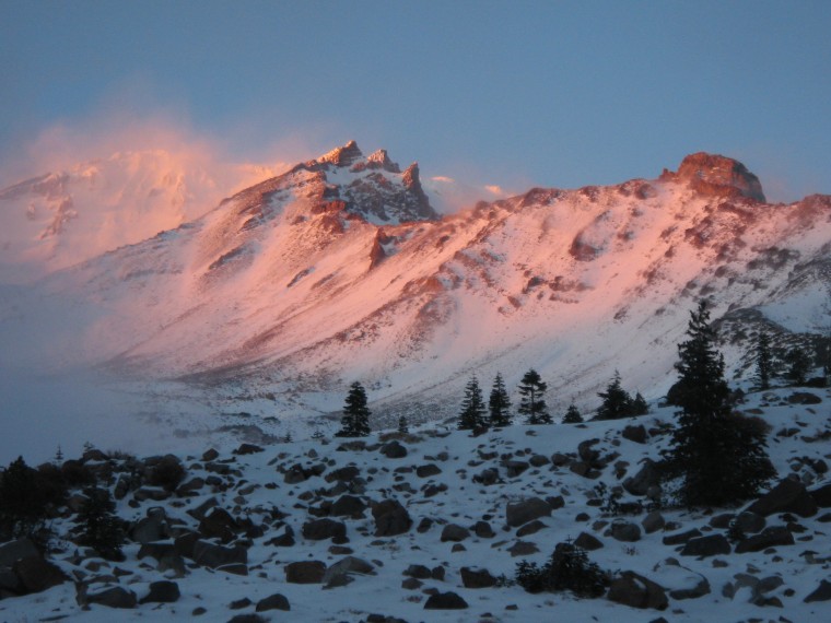 Mt. Shasta at sunset