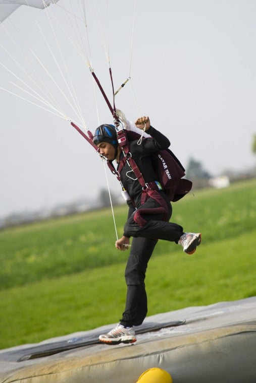 Skydiving team from Qatar trains at Lodi Parachute Center