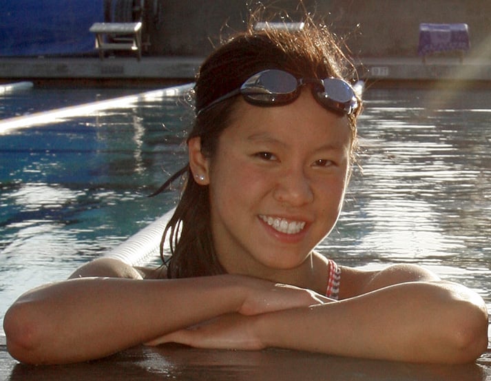 Cayla Nishizaki wins three events at Folsom swim meet