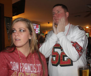 San Francisco 49ers fans’ emotions went up and down during Super Bowl